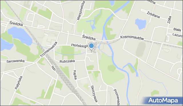 Wrocław, Snycerska, mapa Wrocławia