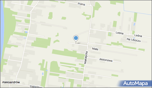 Aleksandrów gmina Nieporęt, Sosenkowa, mapa Aleksandrów gmina Nieporęt