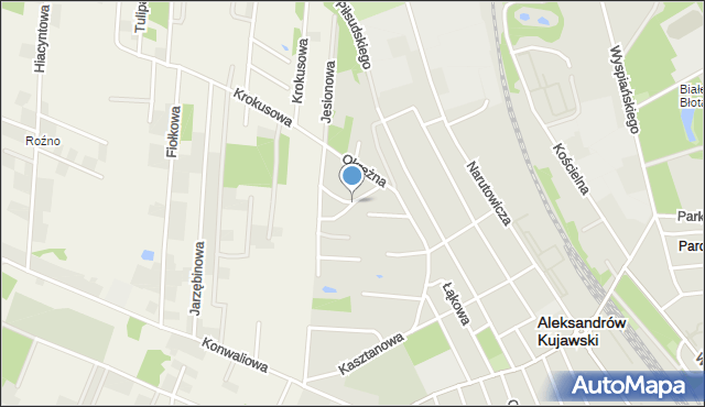 Aleksandrów Kujawski, Sosnowa, mapa Aleksandrów Kujawski