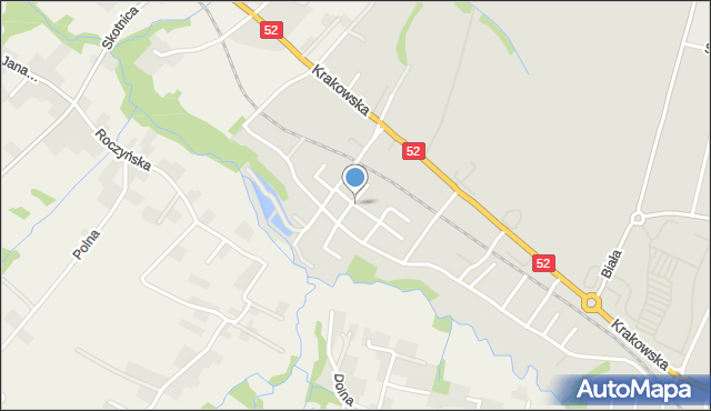 Andrychów, Solidarności, mapa Andrychów