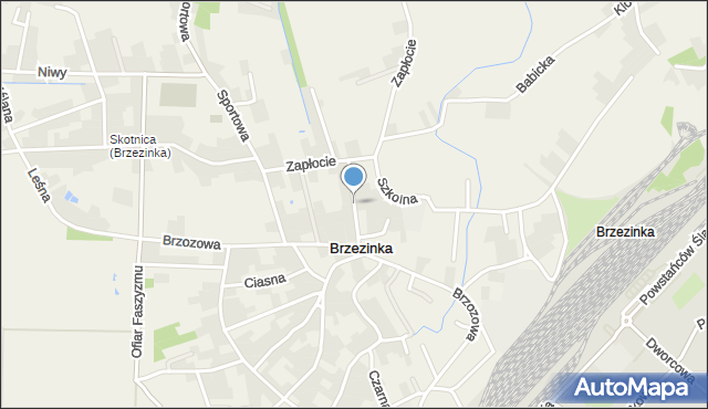 Brzezinka gmina Oświęcim, Sołtysów, mapa Brzezinka gmina Oświęcim