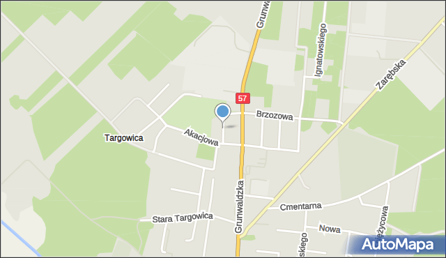 Chorzele powiat przasnyski, Sosnowa, mapa Chorzele powiat przasnyski