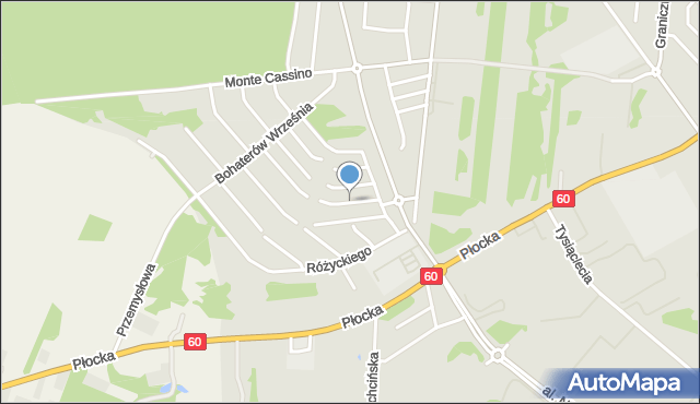 Ciechanów, Solskiego Ludwika, mapa Ciechanów