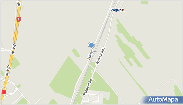 Częstochowa, Solna, mapa Częstochowy