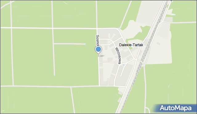 Dalekie-Tartak, Sosnowa, mapa Dalekie-Tartak