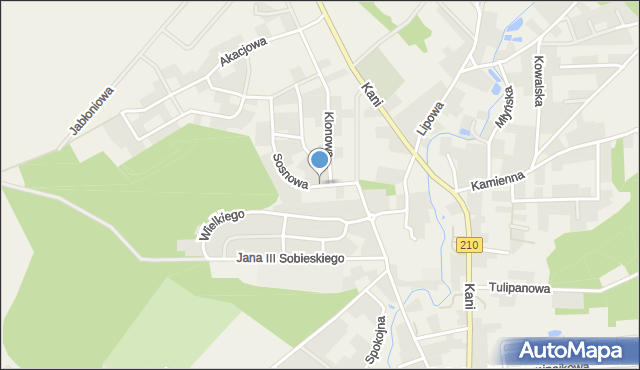 Dębnica Kaszubska, Sosnowa, mapa Dębnica Kaszubska