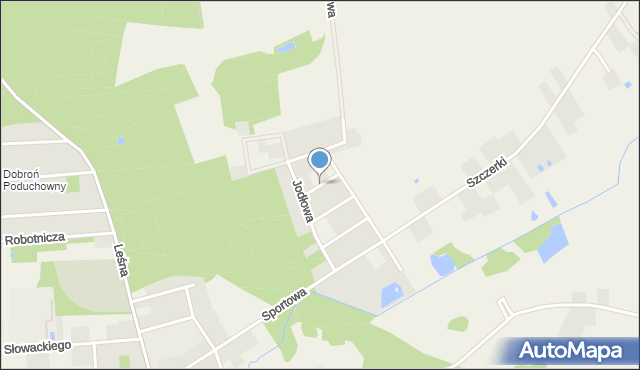 Dobroń, Sosnowa, mapa Dobroń