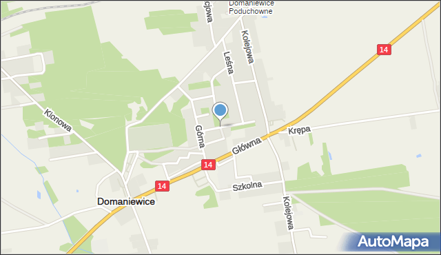 Domaniewice powiat łowicki, Sosnowa, mapa Domaniewice powiat łowicki