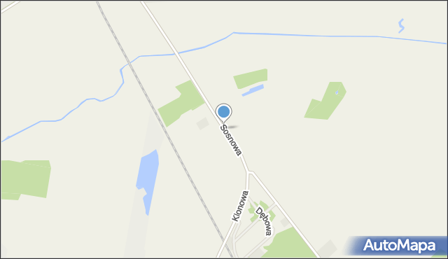 Garby gmina Krzykosy, Sosnowa, mapa Garby gmina Krzykosy