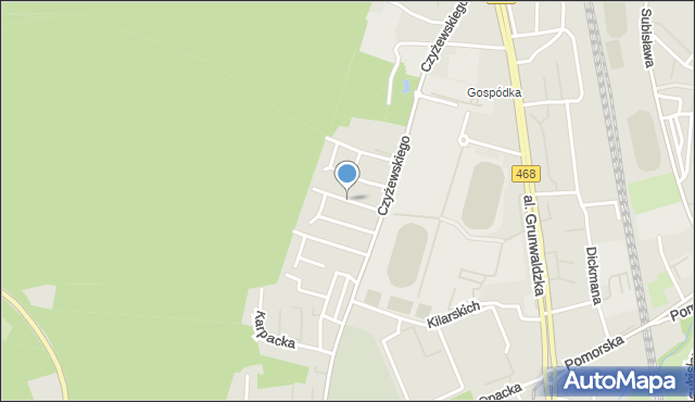 Gdańsk, Sobolowa, mapa Gdańska