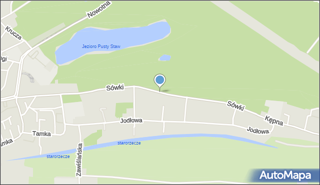 Gdańsk, Sówki, mapa Gdańska