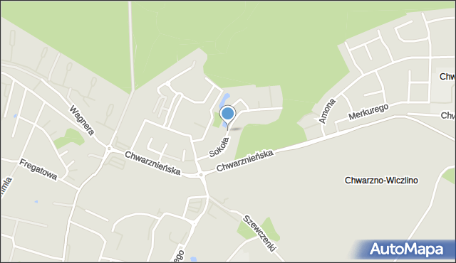 Gdynia, Sokoła Franciszka, mapa Gdyni