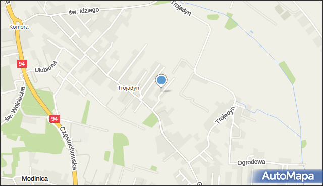 Giebułtów gmina Wielka Wieś, Sosnowa, mapa Giebułtów gmina Wielka Wieś