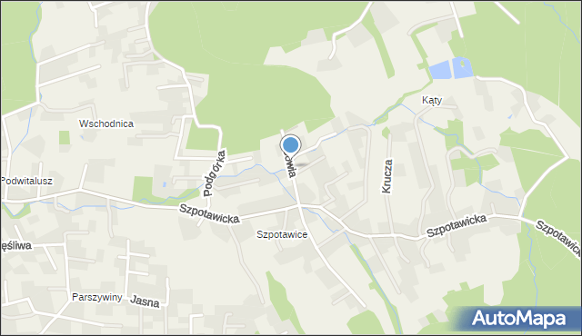Górki Wielkie, Sowia, mapa Górki Wielkie