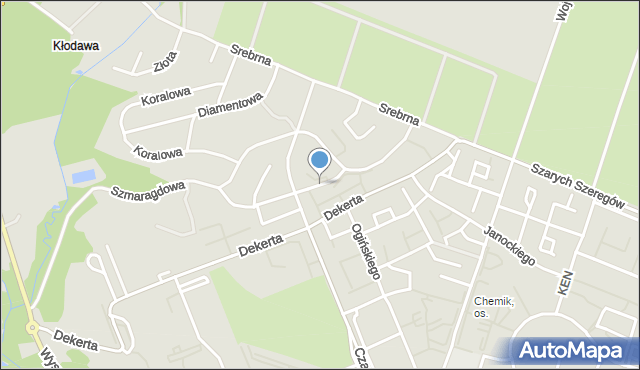 Gorzów Wielkopolski, Sowińskiego Józefa, gen., mapa Gorzów Wielkopolski