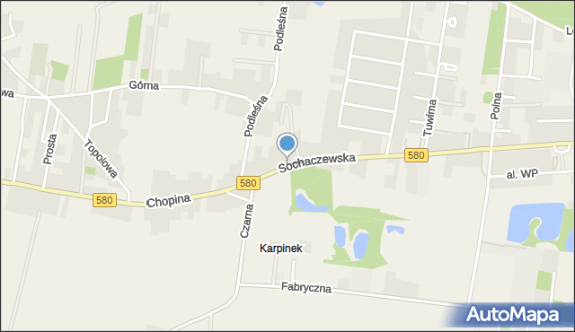 Grądy gmina Leszno, Sochaczewska, mapa Grądy gmina Leszno