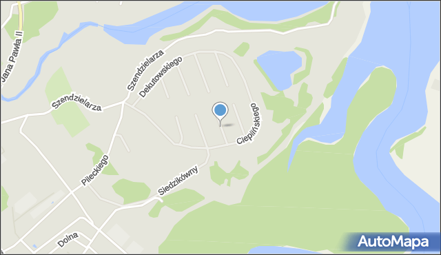 Iława, Sojczyńskiego Stanisława, mapa Iława