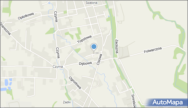Jasienica powiat bielski, Sosnowa, mapa Jasienica powiat bielski