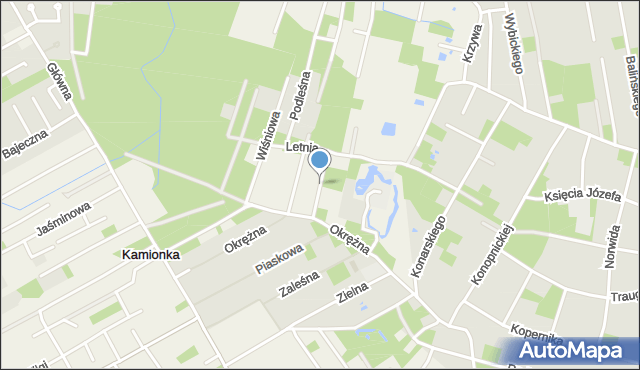 Jazgarzewszczyzna, Sosnowa, mapa Jazgarzewszczyzna