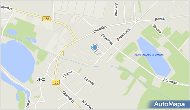 Jelcz-Laskowice, Sosnowa, mapa Jelcz-Laskowice