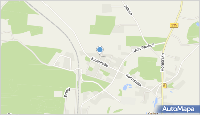 Kalisz gmina Dziemiany, Sorki, mapa Kalisz gmina Dziemiany