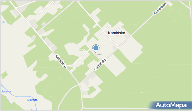Kamińsko gmina Przystajń, Sosnowa, mapa Kamińsko gmina Przystajń
