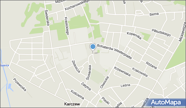 Karczew powiat otwocki, Sosnowa, mapa Karczew powiat otwocki