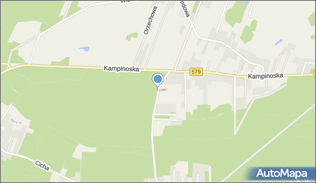 Kazuń-Bielany, Sosnowa, mapa Kazuń-Bielany