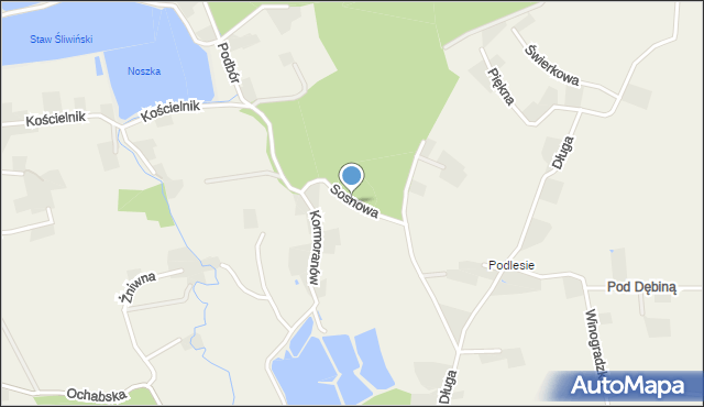 Kiczyce, Sosnowa, mapa Kiczyce
