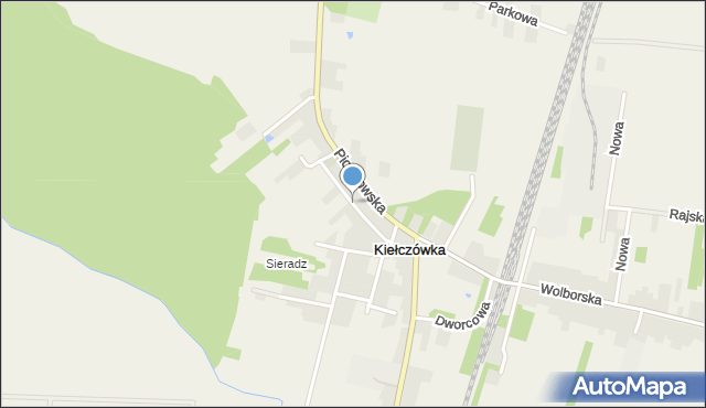 Kiełczówka, Sosnowa, mapa Kiełczówka