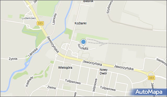 Legnica, Solińska, mapa Legnicy