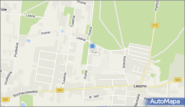 Leszno powiat warszawski zachodni, Sosnowa, mapa Leszno powiat warszawski zachodni