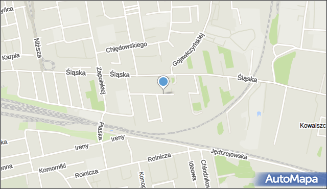 Łódź, Solidarności Walczącej, mapa Łodzi