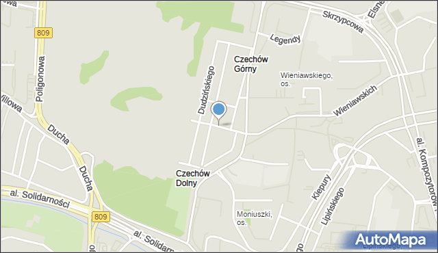 Lublin, Solarza Ignacego, mapa Lublina