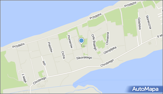 Mielno powiat koszaliński, Sosnowa, mapa Mielno powiat koszaliński