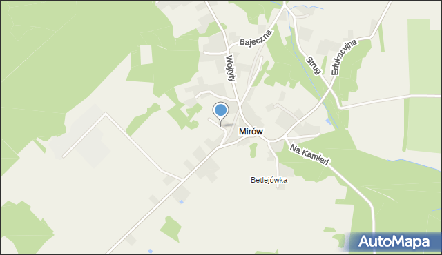 Mirów gmina Alwernia, Sobótkowa, mapa Mirów gmina Alwernia