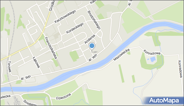Nysa, Sosnkowskiego Kazimierza, gen., mapa Nysy