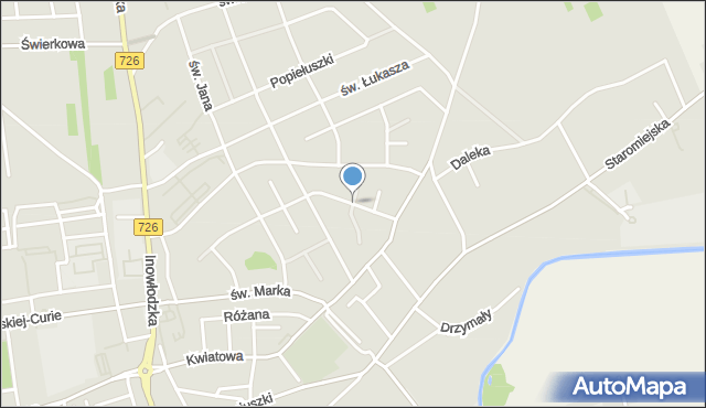 Opoczno, Solidarności, mapa Opoczno