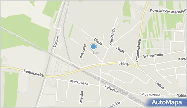 Opoczno, Sosnowa, mapa Opoczno