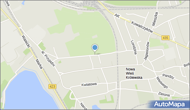 Opole, Solskiego Ludwika, mapa Opola