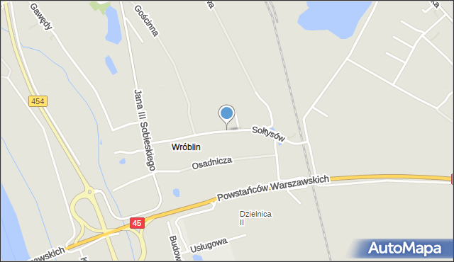 Opole, Sołtysów, mapa Opola