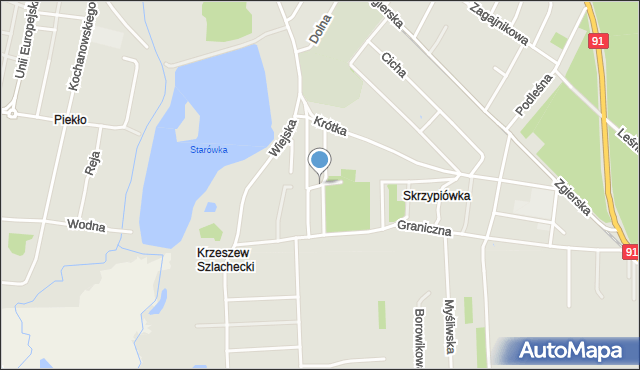 Ozorków, Sosnowa, mapa Ozorków