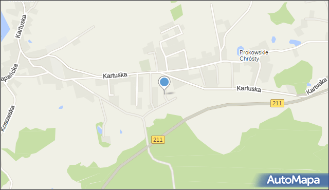 Prokowo, Sosnowa, mapa Prokowo