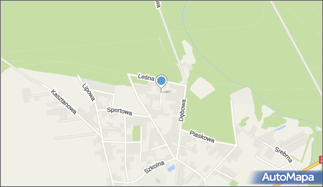 Różanki gmina Kłodawa, Sosnowa, mapa Różanki gmina Kłodawa