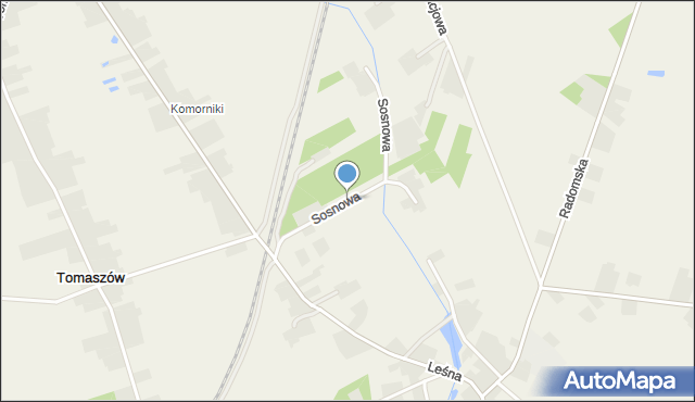 Ruda Wielka, Sosnowa, mapa Ruda Wielka