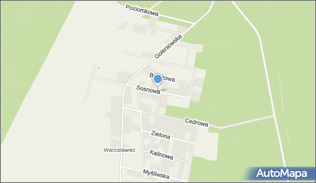 Rurzyca, Sosnowa, mapa Rurzyca