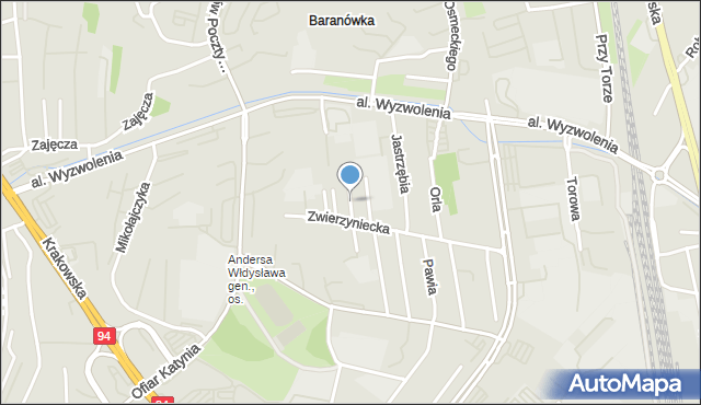 Rzeszów, Sowia, mapa Rzeszów