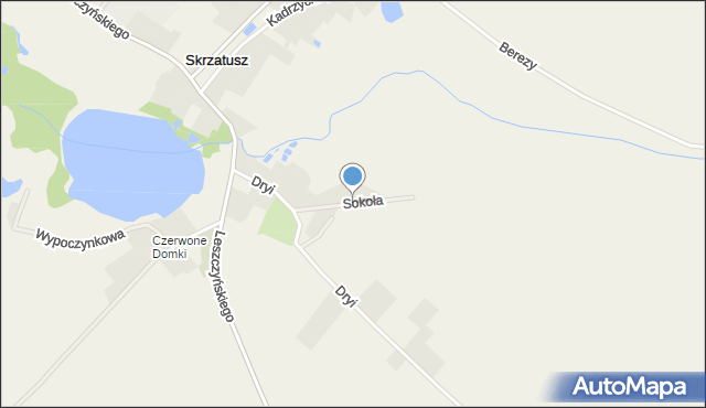 Skrzatusz, Sokoła Mikołaja, mapa Skrzatusz