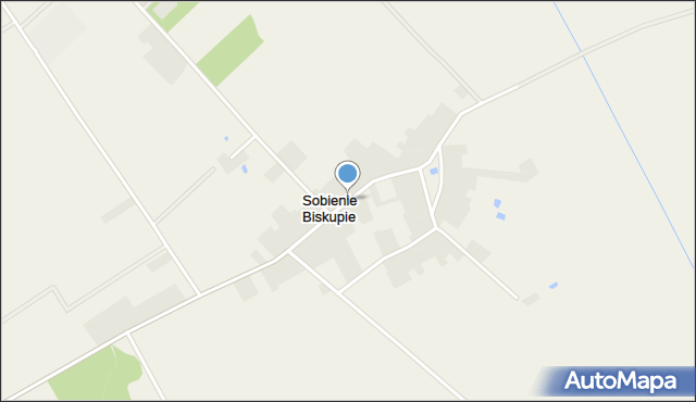 Sobienie Biskupie, Sobienie Biskupie, mapa Sobienie Biskupie
