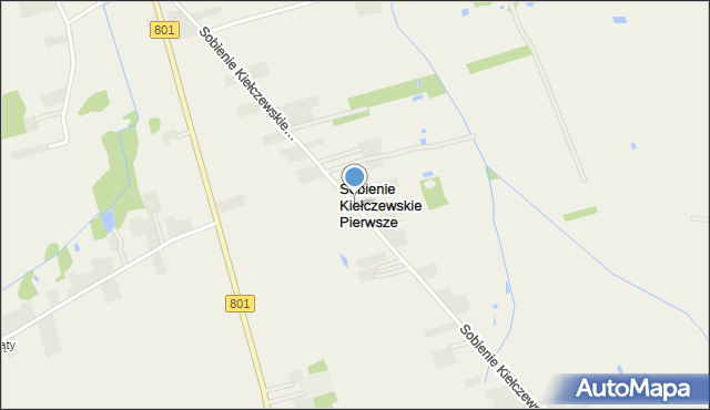 Sobienie Kiełczewskie Pierwsze, Sobienie Kiełczewskie Pierwsze, mapa Sobienie Kiełczewskie Pierwsze